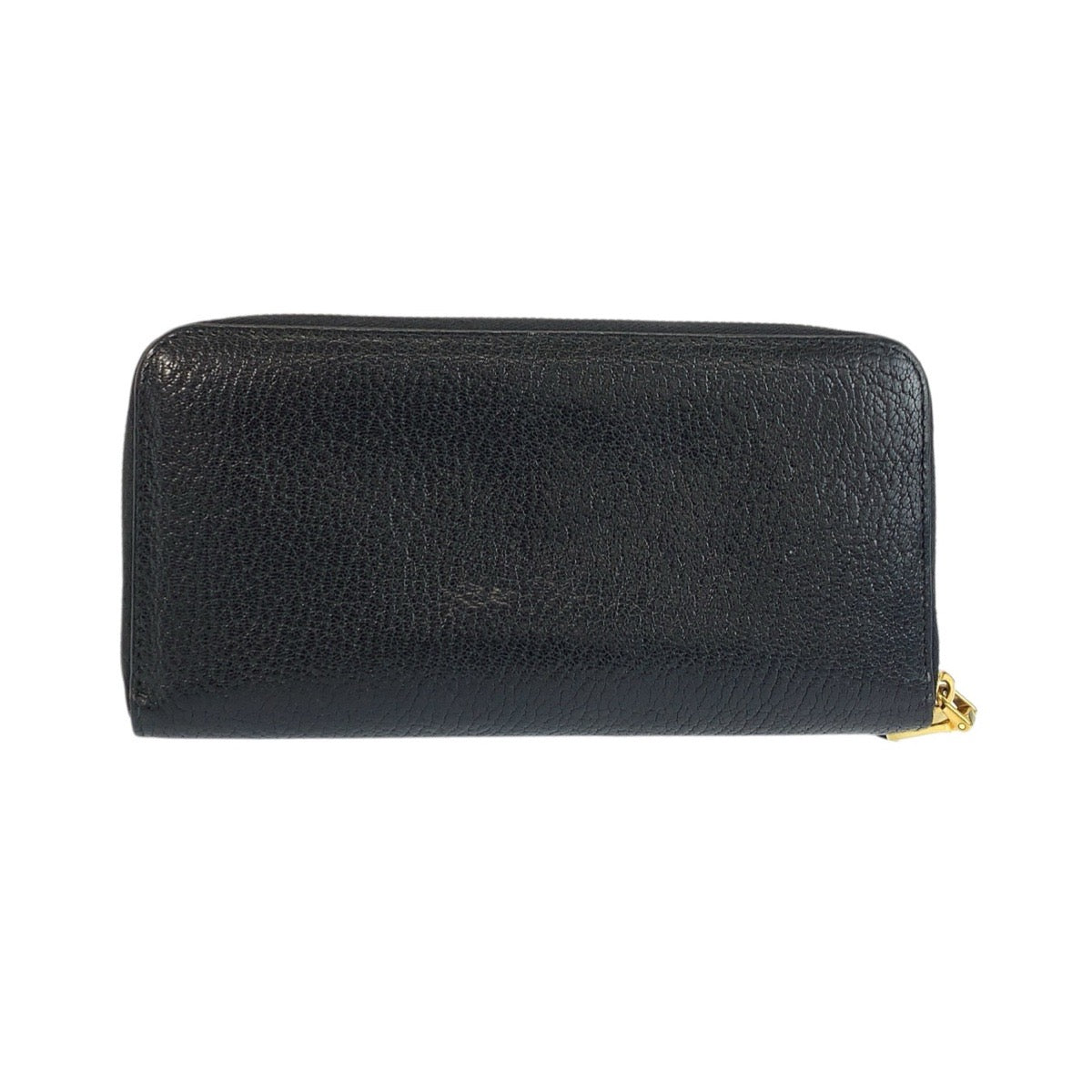 21995
MIUMIU ミュウミュウ ブラック 黒 ゴールド金具 レザー 長財布 ロングウォレット レディース ABP21