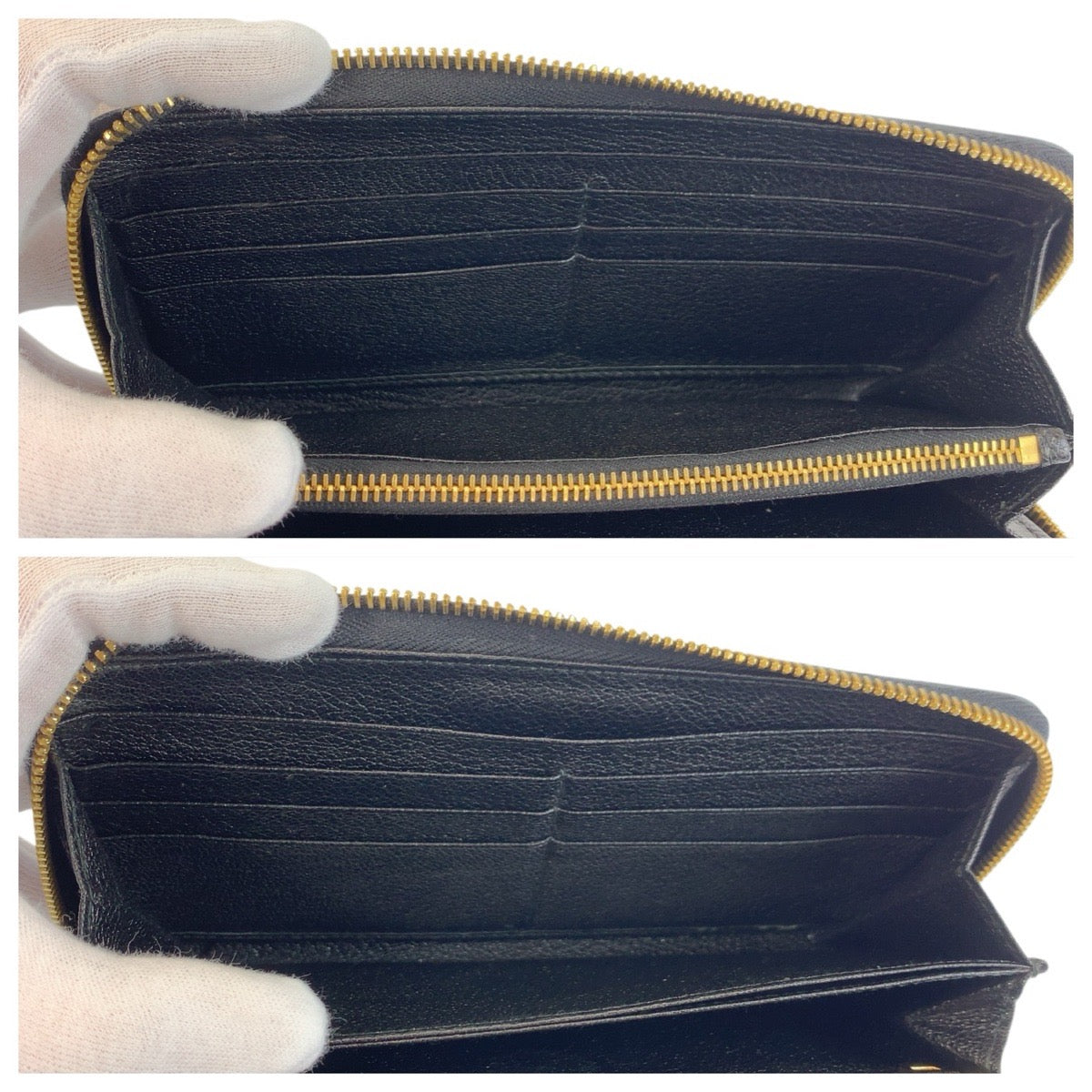 21995
MIUMIU ミュウミュウ ブラック 黒 ゴールド金具 レザー 長財布 ロングウォレット レディース ABP21