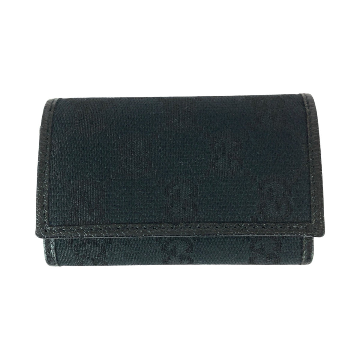 22001
GUCCI グッチ ブラック 黒 シルバー金具 GGキャンバス / レザー 04564 キーケース 6連 男女兼用 レディース SA14