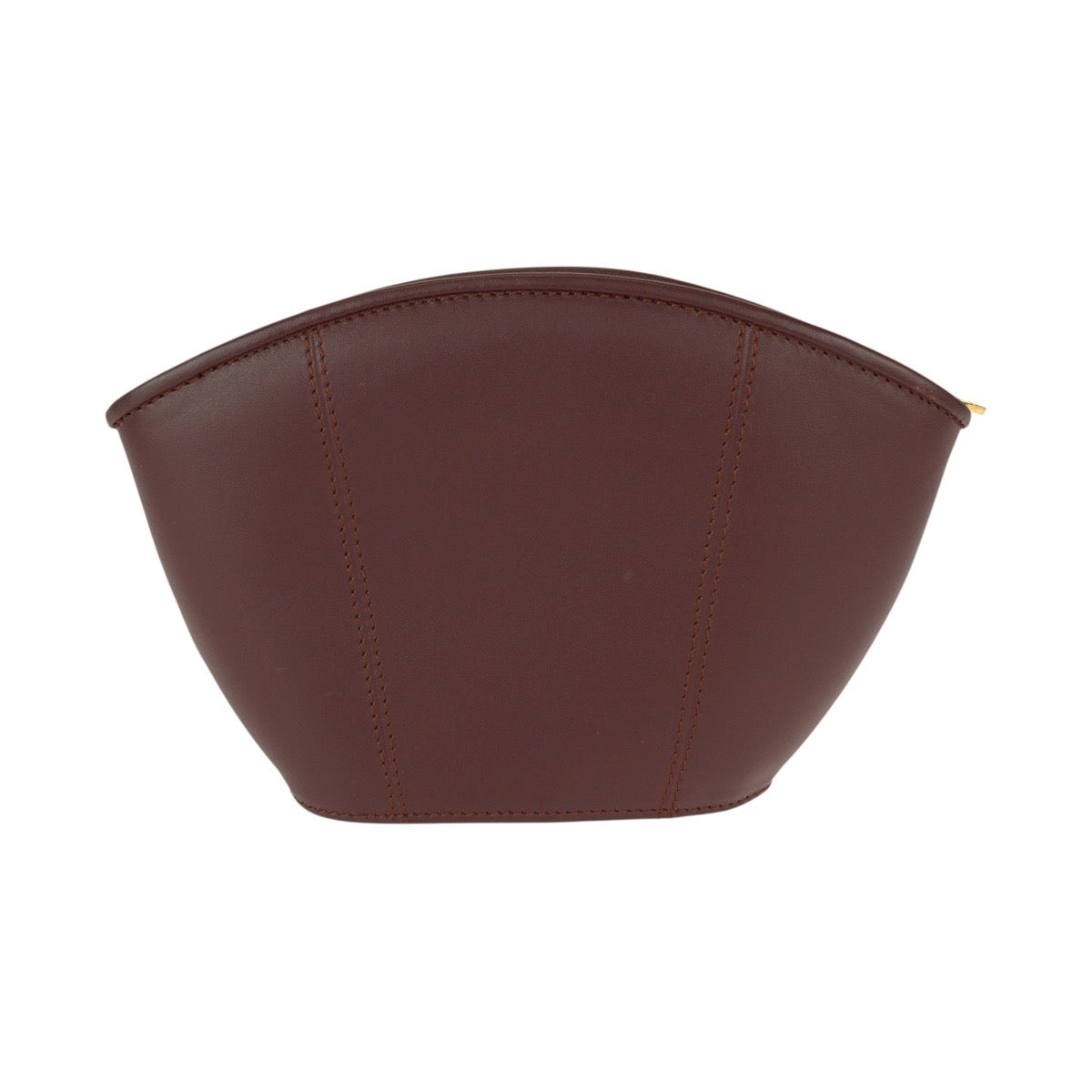 22002
CARTIER カルティエ マストライン ワインレッド ボルドー ゴールド金具 レザー ポーチ 小物入れ レディース A15