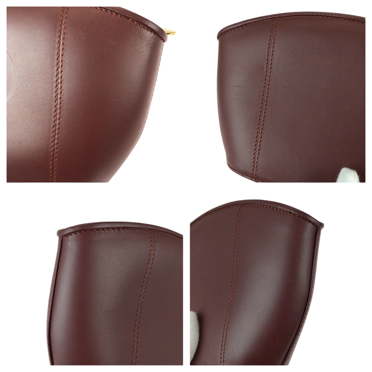 22002
CARTIER カルティエ マストライン ワインレッド ボルドー ゴールド金具 レザー ポーチ 小物入れ レディース A15