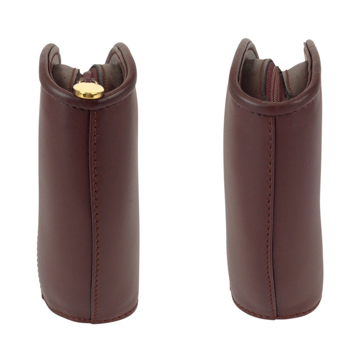 22002
CARTIER カルティエ マストライン ワインレッド ボルドー ゴールド金具 レザー ポーチ 小物入れ レディース A15