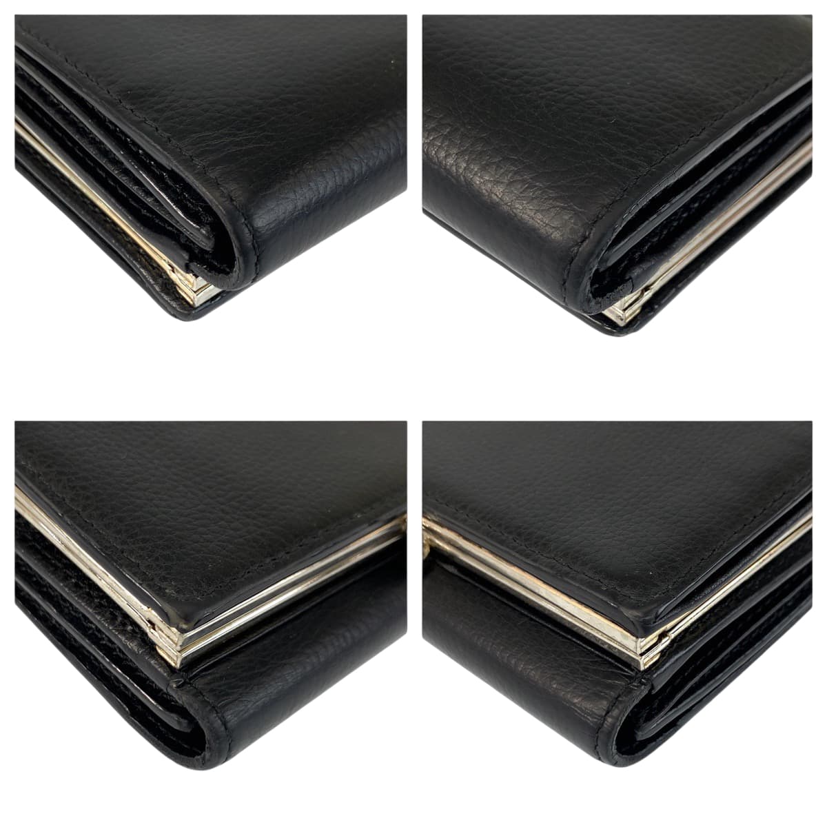 22005
Vivienne Westwood ヴィヴィアンウエストウッド EXECUTIVE ブラック 黒 シルバー金具 レザー 折財布 コンパクトウォレット レディース ABP14