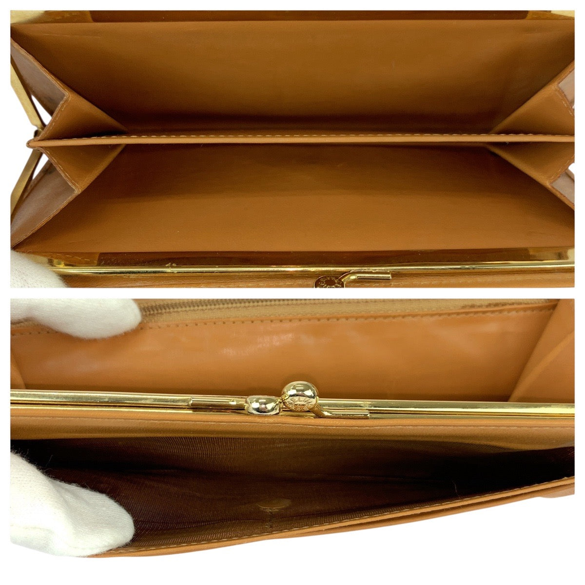 22006
CELINE セリーヌ マカダム トリオンフ ブラウン PVC / レザー M08 長財布 がま口財布 レディース A21