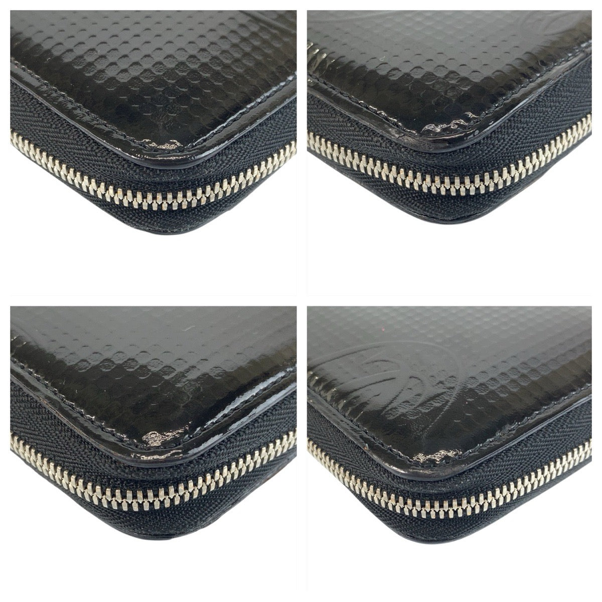 22009
CARTIER カルティエ ハッピーバースデー ブラック 黒 シルバー金具 パテントレザー FCPG 長財布 ロングウォレット レディース ABP18