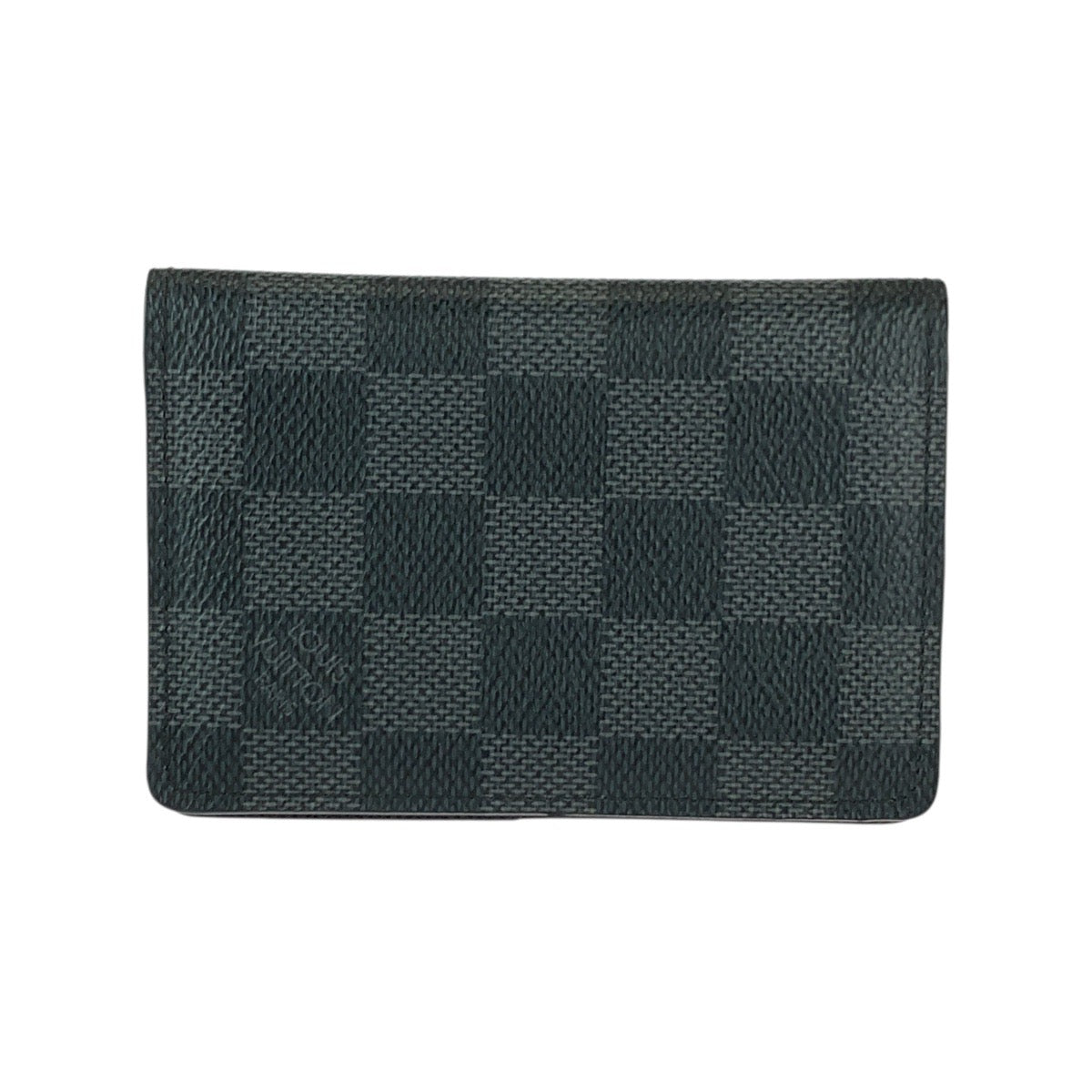 22015
LOUIS VUITTON Louis Vuitton Damier Organizer de Poche Black PVC N63075 Card Case Pass Case Business Card Holder Men's A21