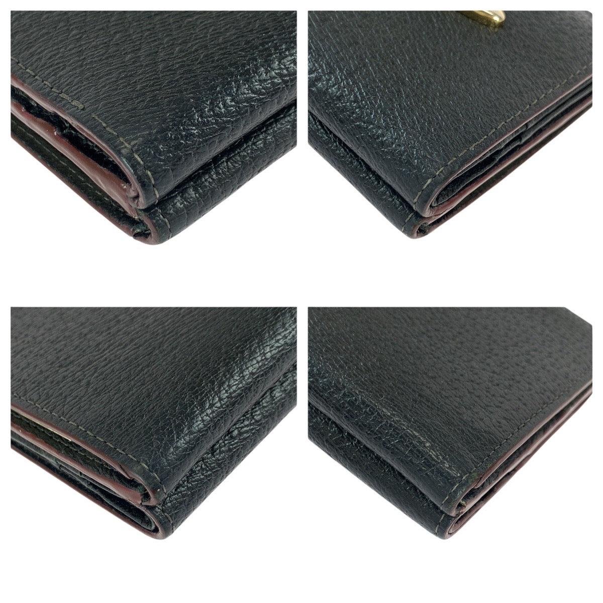 22017
Vivienne Westwood ヴィヴィアンウエストウッド ブラック 黒 ゴールド金具 レザー 折財布 コンパクトウォレット レディース ABP14