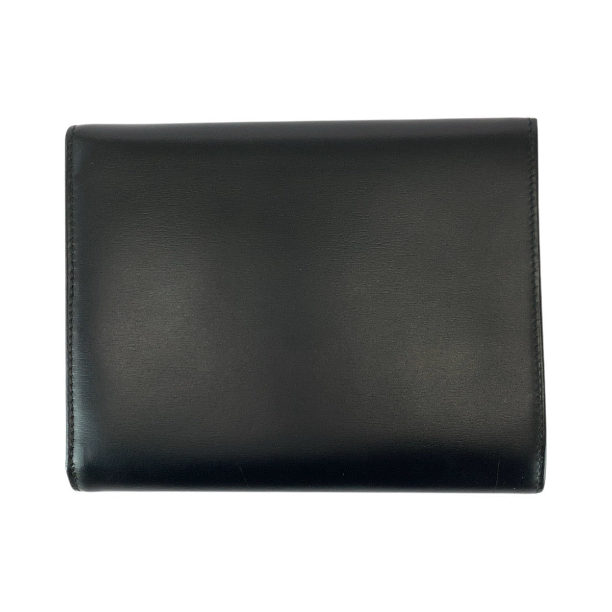 22018
CARTIER カルティエ パンテール パンサー ブラック 黒 ゴールド金具 レザー 折財布 コンパクウォレット レディース A28