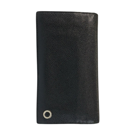 22019
BVLGARI ブルガリ ブルガリブルガリ ブラック 黒 ブルー シルバー金具 レザー 長財布 ロングウォレット メンズ AB16