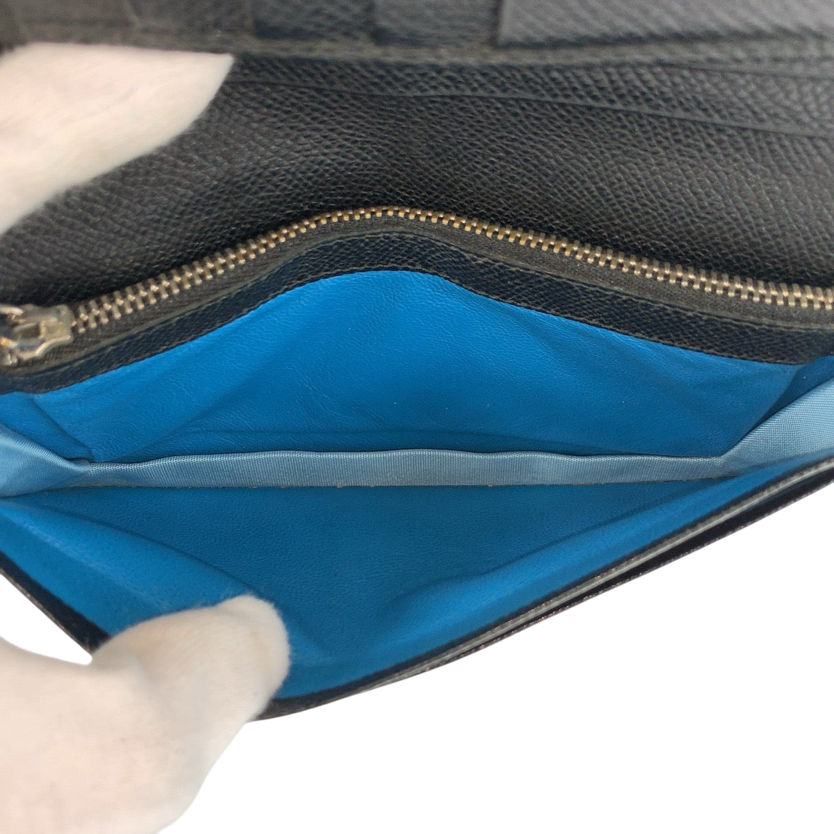 22019
BVLGARI ブルガリ ブルガリブルガリ ブラック 黒 ブルー シルバー金具 レザー 長財布 ロングウォレット メンズ AB16