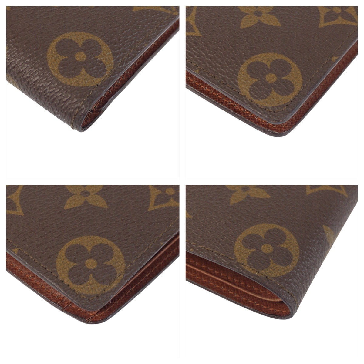 22020
LOUIS VUITTON Monogram Portefeuille Cartes Crédit Monnaie Brown Gold Hardware PVC M61665 Bi-fold Wallet Compact Wallet Women's ABP25