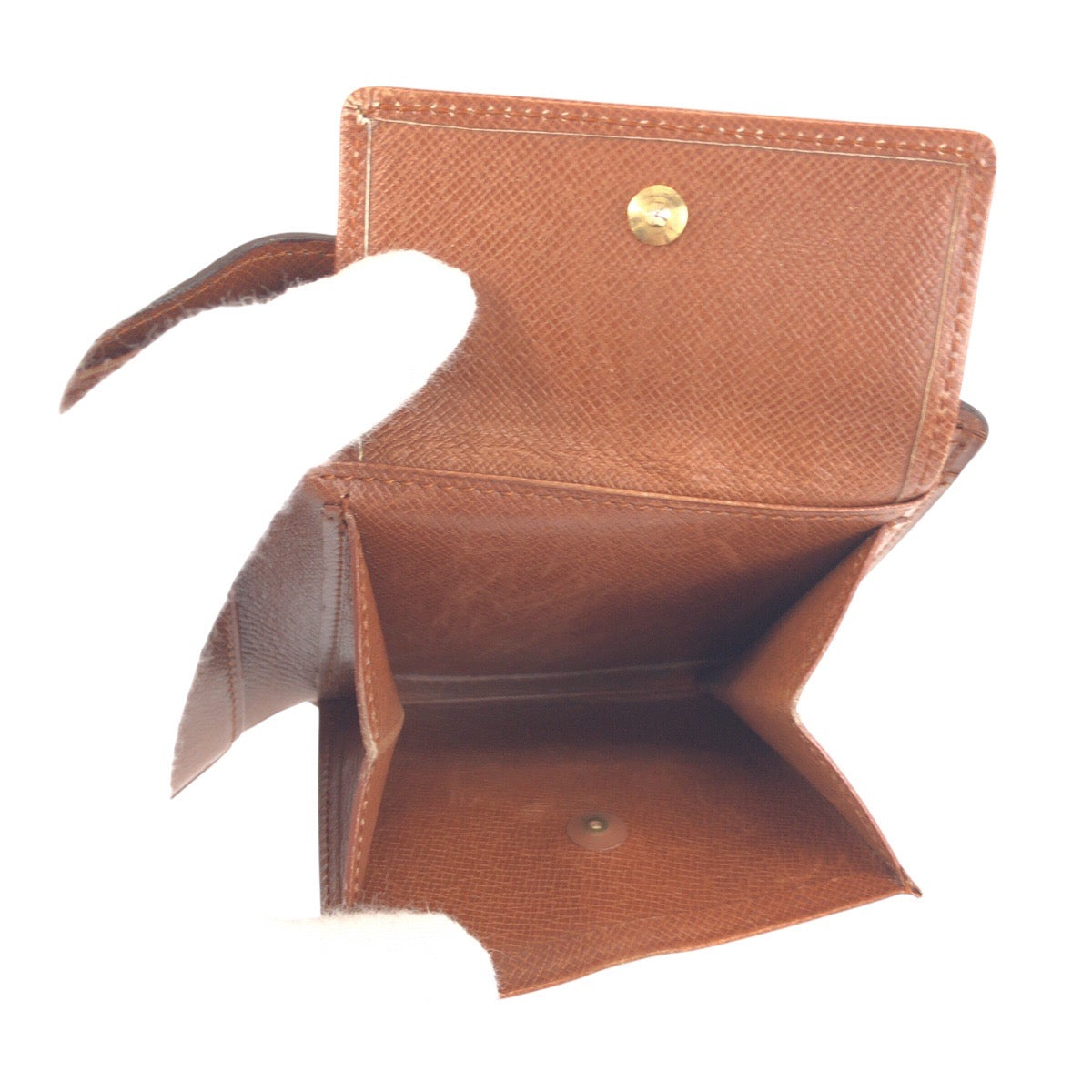 22020
LOUIS VUITTON Monogram Portefeuille Cartes Crédit Monnaie Brown Gold Hardware PVC M61665 Bi-fold Wallet Compact Wallet Women's ABP25