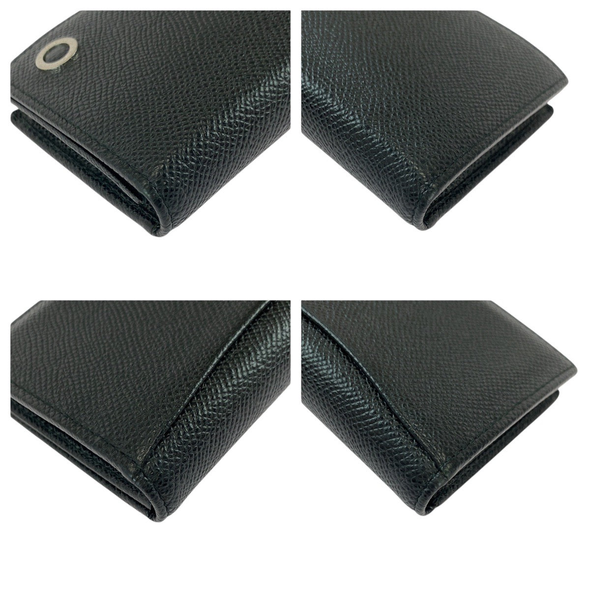 22023
BVLGARI ブルガリ ブラック 黒 シルバー金具 レザー 30400 カードケース パスケース 名刺入れ メンズ A16