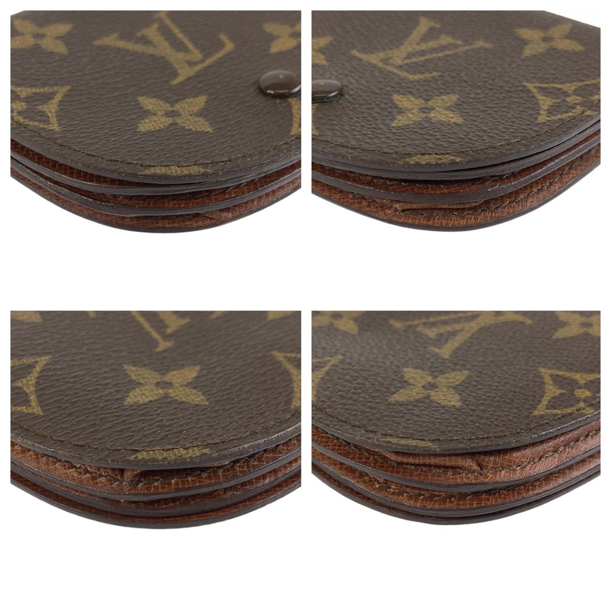 22024
LOUIS VUITTON ルイヴィトン モノグラム ポルト モネ グセ ブラウン ゴールド金具 PVC M61970 コインケース 小銭入れ メンズ ABP16