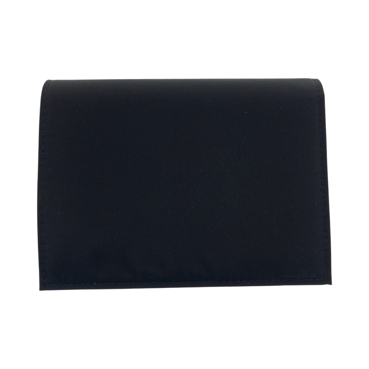 22025
PRADA Tessuto Saffiano Triangle Logo Plate Black Silver Hardware Nylon / Leather Bifold Wallet Compact Wallet Ladies A21