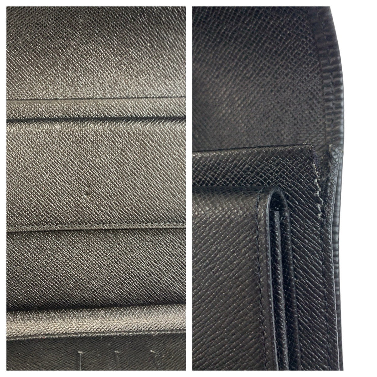 22028
LOUIS VUITTON ルイヴィトン エピ ポルトトレゾールエテュイパピエ ブラック 黒 ゴールド金具 レザー M63712 折財布 コンパクトウォレット メンズ A35