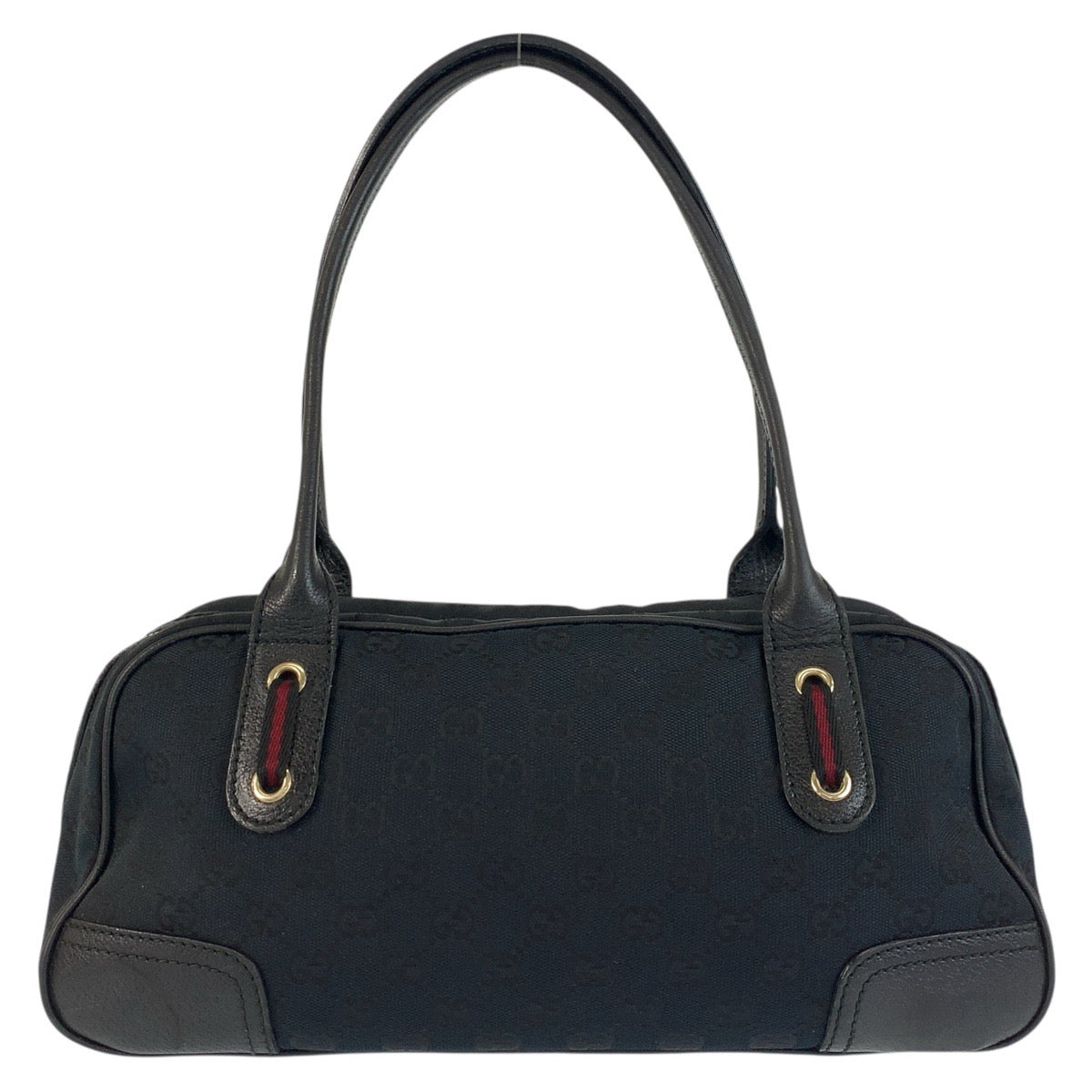 22029
GUCCI グッチ プリンシー ブラック 黒 ゴールド金具 GGキャンバス / レザー 161720 ショルダーバッグ ハンドバッグ レディース ABP37