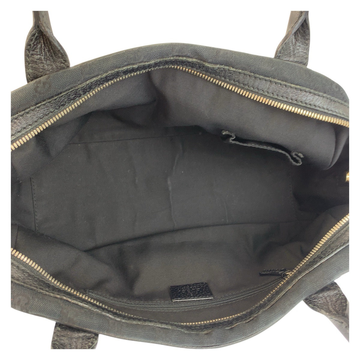 22029
GUCCI グッチ プリンシー ブラック 黒 ゴールド金具 GGキャンバス / レザー 161720 ショルダーバッグ ハンドバッグ レディース ABP37