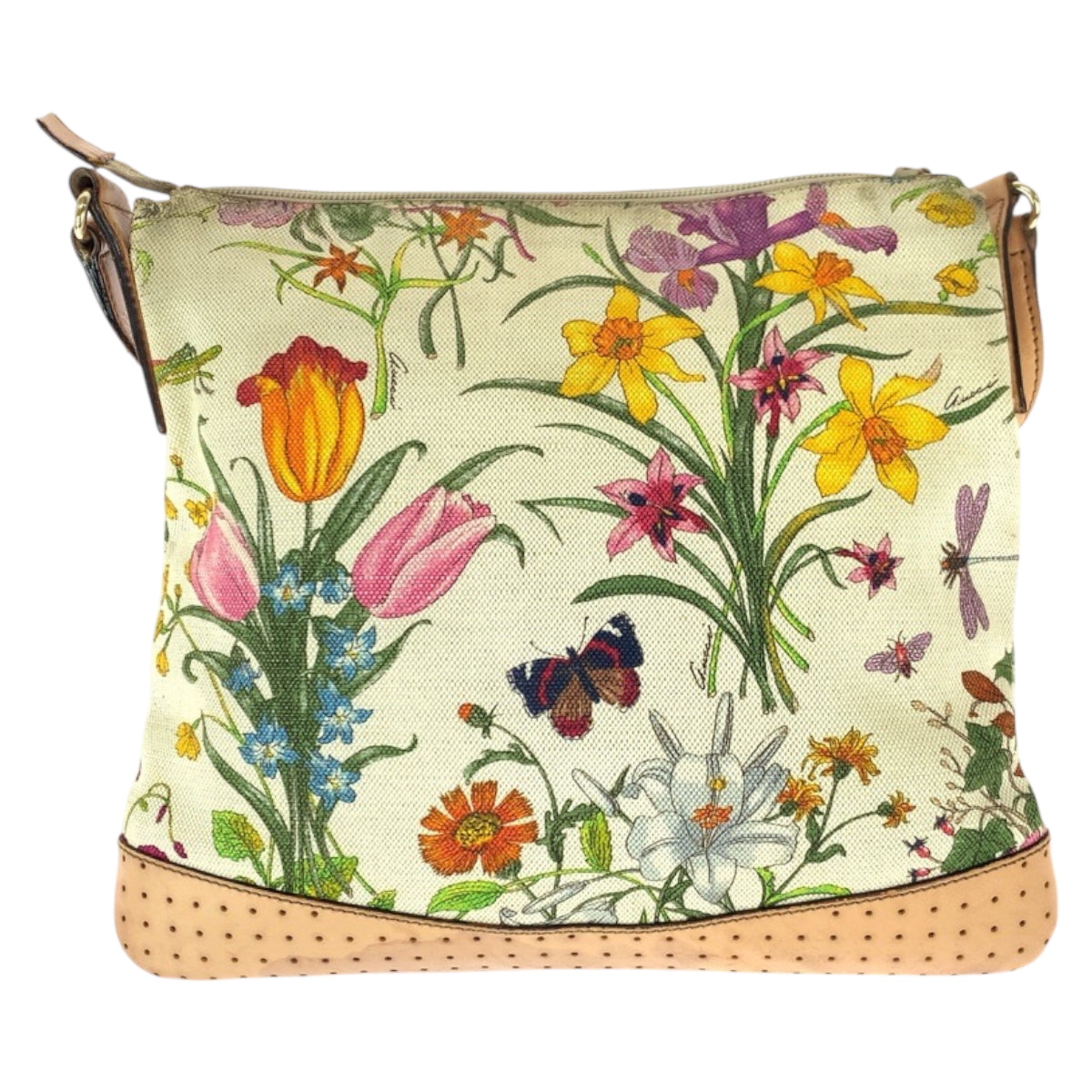 22034
GUCCI グッチ フローラ マルチカラー ゴールド金具 キャンバス / レザー 145857 ショルダーバッグ レディース AB35