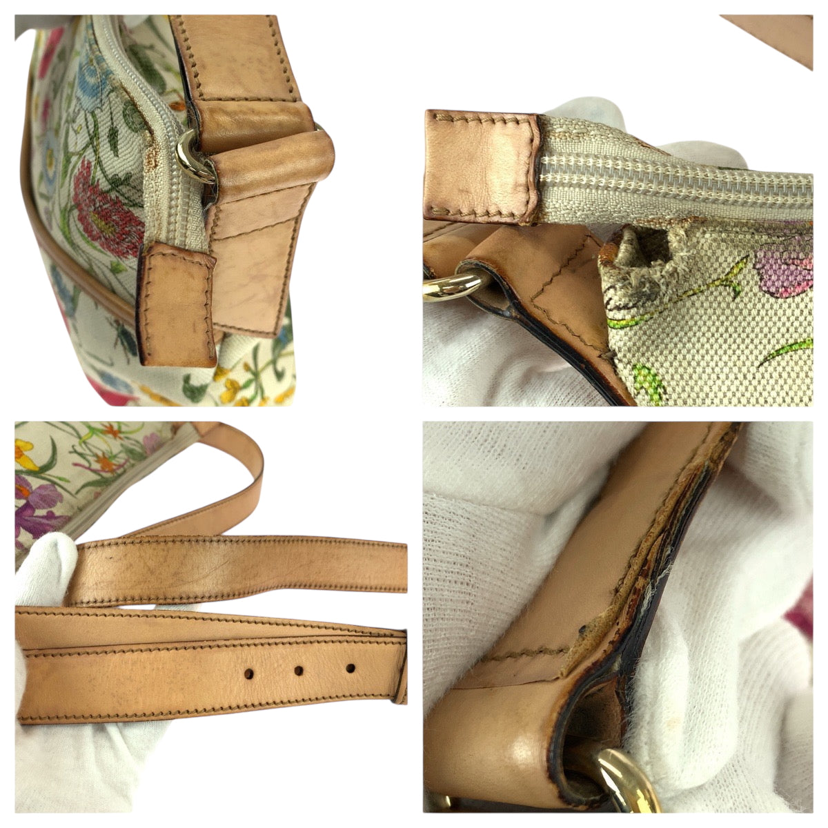 22034
GUCCI グッチ フローラ マルチカラー ゴールド金具 キャンバス / レザー 145857 ショルダーバッグ レディース AB35