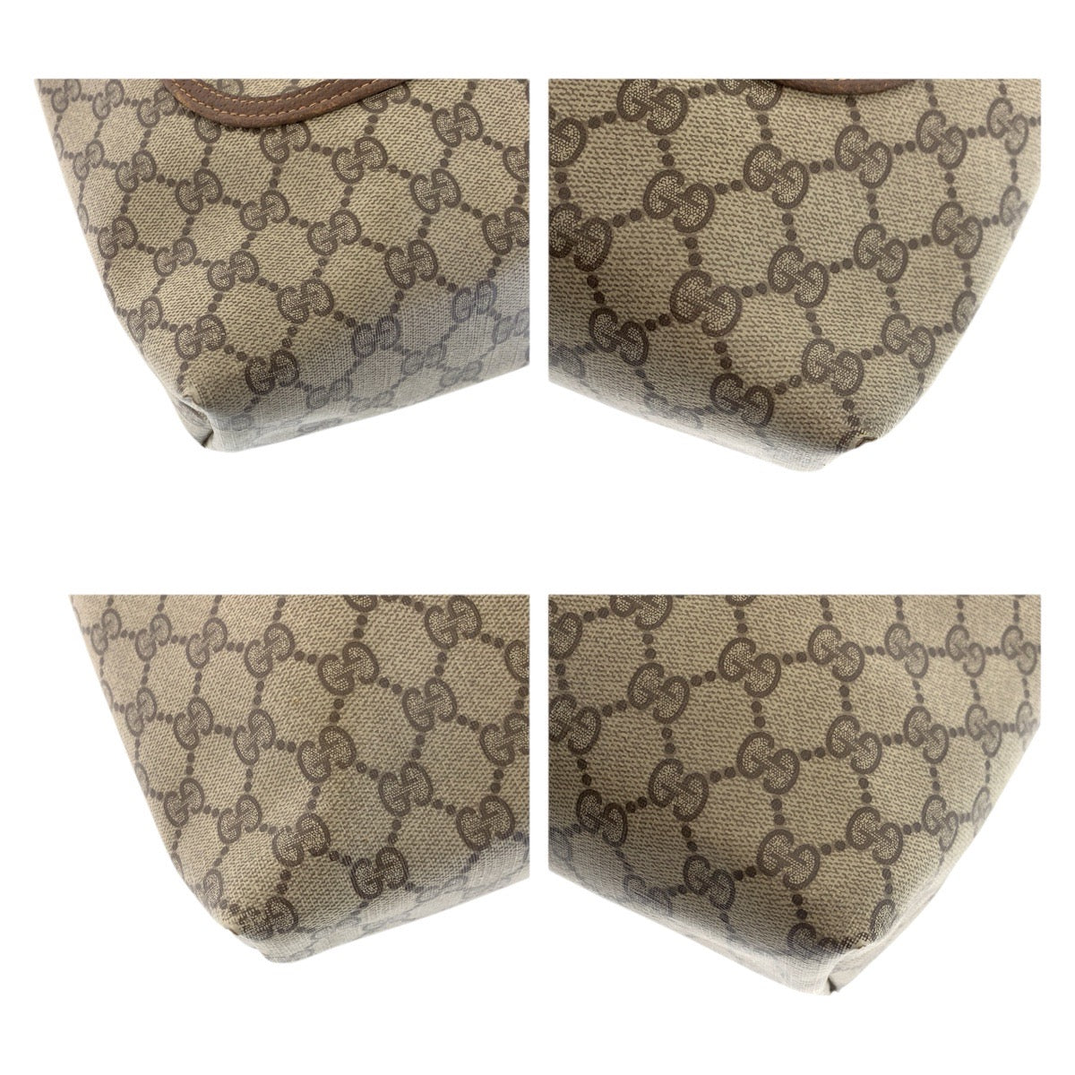 22036
GUCCI グッチ ヴィンテージ オールドグッチ シェリーライン ベージュ ブラウン GGスプリームキャンバス / レザー 123 02 003 トートバッグ ショルダーバッグ レディース AB21