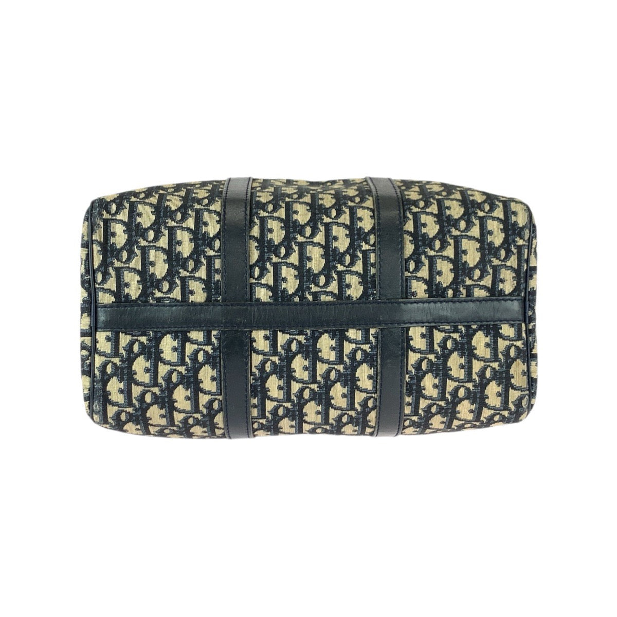 22039
Christian Dior クリスチャンディオール トロッター ベージュ ネイビー シルバー金具 キャンバス / レザー ハンドバッグ ミニボストンバッグ レディース ABP49