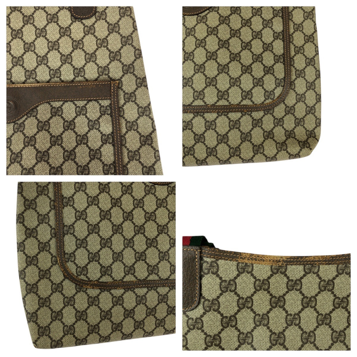 22042
GUCCI グッチ シェリーライン オールドグッチ ブラウン ベージュ GGスプリームキャンバス / レザー 002 58 6487 トートバッグ ショルダーバッグ レディース AB21