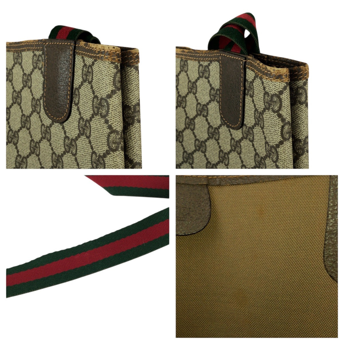 22042
GUCCI グッチ シェリーライン オールドグッチ ブラウン ベージュ GGスプリームキャンバス / レザー 002 58 6487 トートバッグ ショルダーバッグ レディース AB21