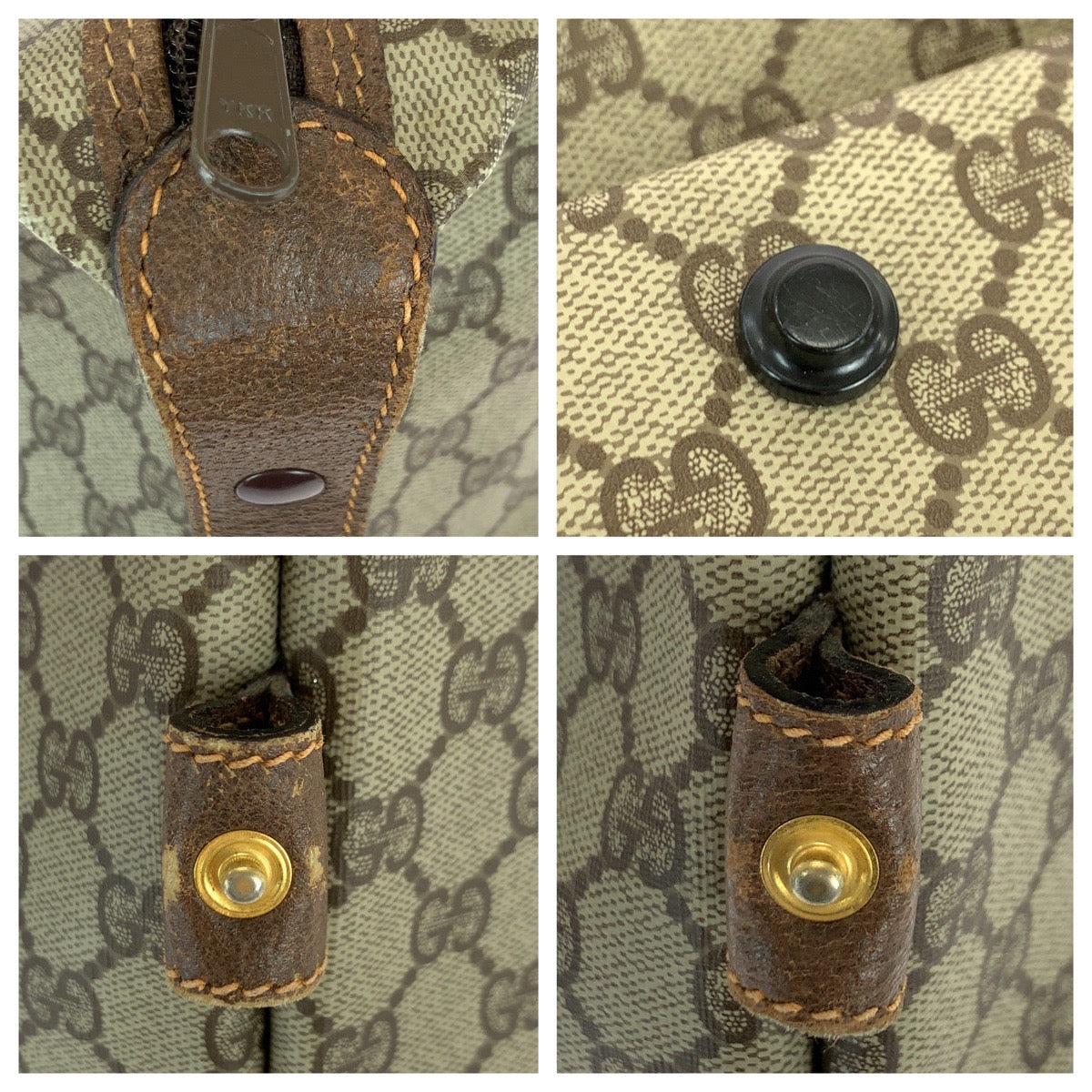 22043
GUCCI グッチ ヴィンテージ シェリーライン オールドグッチ ベージュ グリーン レッド GGスプリームキャンバス / レザー 012 39 6211 ボストンバッグ ショルダーバッグ レディース ABP42