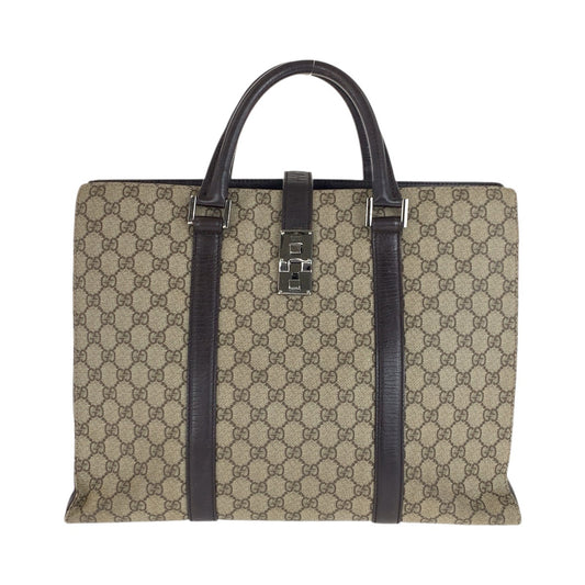 22044
GUCCI グッチ ブラウン ベージュ GGスプリームキャンバス / レザー 114262 ビジネスバッグ ハンドバッグ メンズ AB37