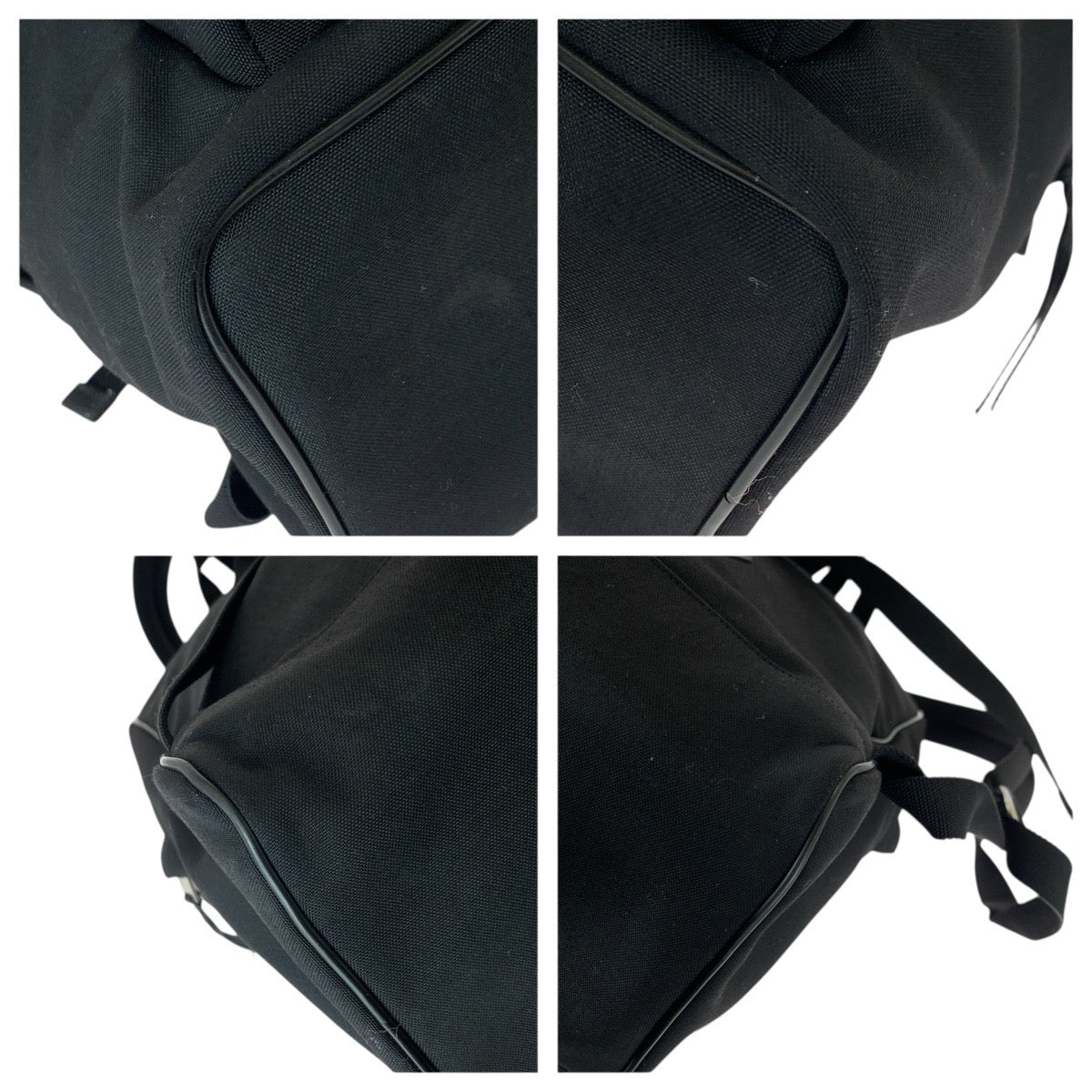 22047
SAINT LAURENT サンローラン シティ ブラック 黒 シルバー金具 キャンバス / レザー 534967 リュックサック バックパック メンズ ABP36