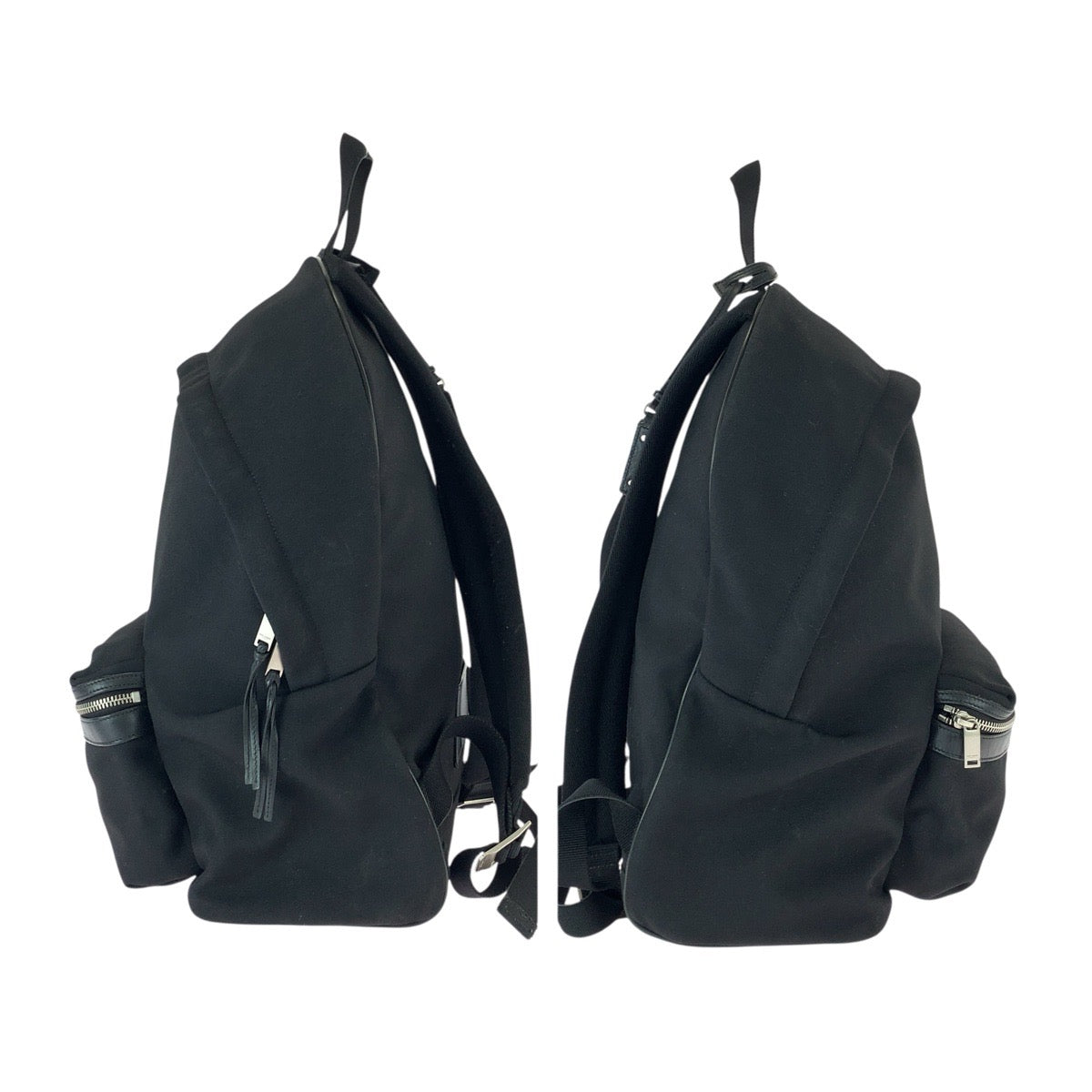 22047
SAINT LAURENT サンローラン シティ ブラック 黒 シルバー金具 キャンバス / レザー 534967 リュックサック バックパック メンズ ABP36