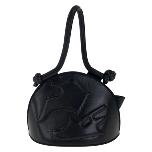 22048
Salvatore Ferragamo サルヴァトーレフェラガモ ブラック 黒 ゴールド金具 レザー ハンドバッグ レディース ABP35