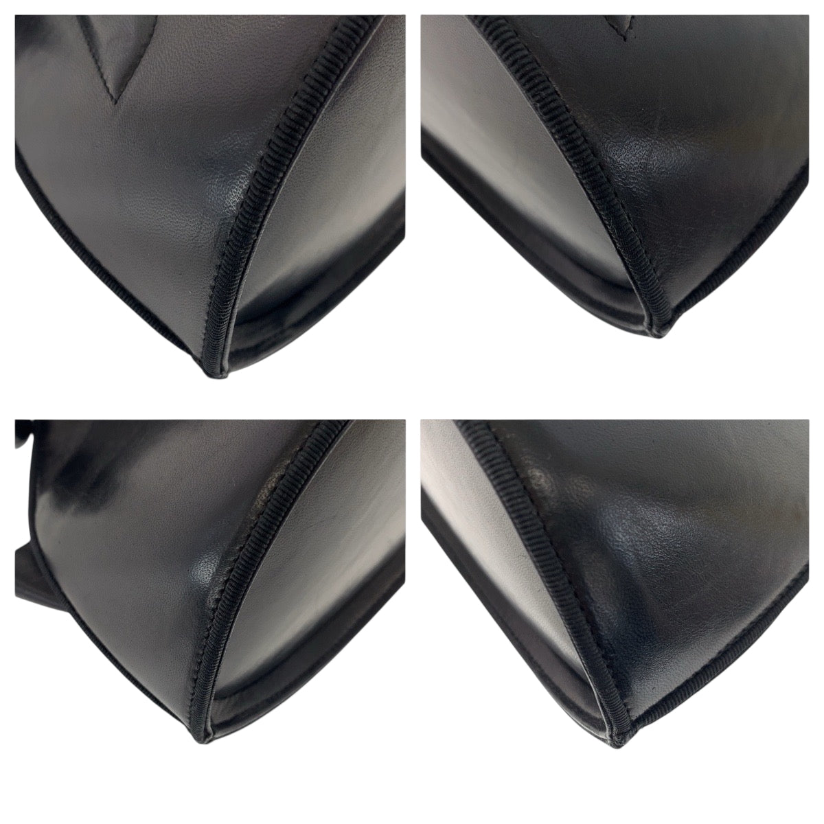 22048
Salvatore Ferragamo サルヴァトーレフェラガモ ブラック 黒 ゴールド金具 レザー ハンドバッグ レディース ABP35