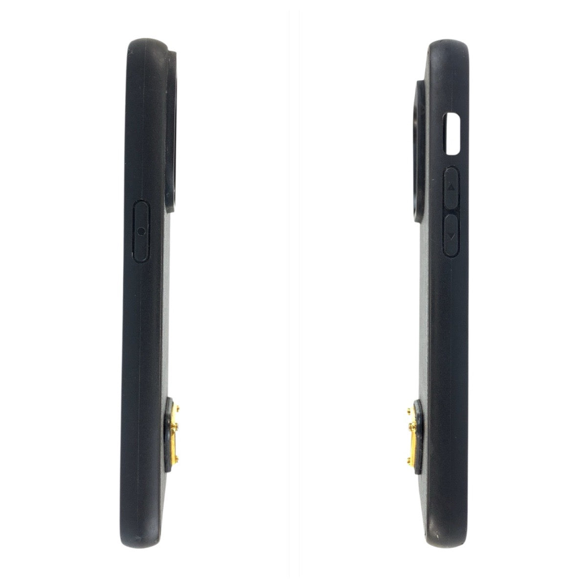 22049
PRADA Saffiano Triangle Logo Plate Black Gold Hardware Leather iPhone Case iPhone 15 Pro Case Men's ABP15