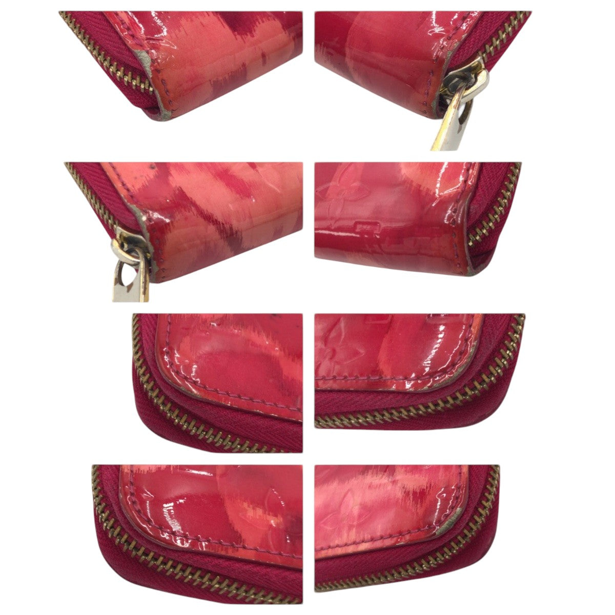 22061
LOUIS VUITTON ルイヴィトン モノグラム ヴェルニ イカット フラワー ジッピー ウォレット ピンク ローズアンディアン パテントレザー M90019 長財布 ロングウォレット レディース AB8