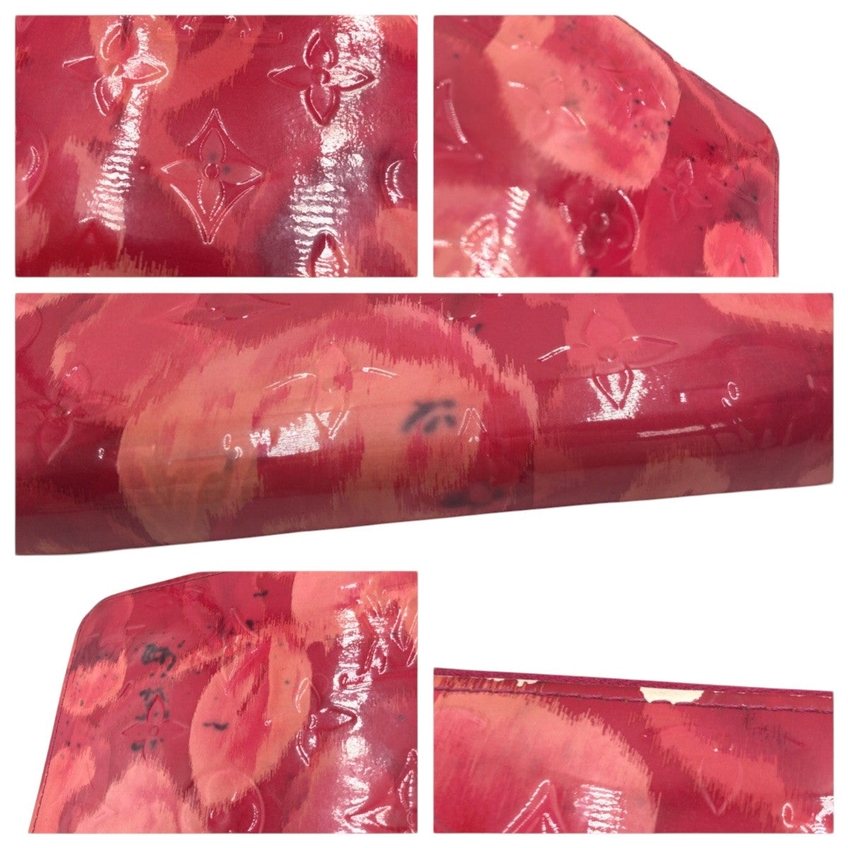 22061
LOUIS VUITTON ルイヴィトン モノグラム ヴェルニ イカット フラワー ジッピー ウォレット ピンク ローズアンディアン パテントレザー M90019 長財布 ロングウォレット レディース AB8