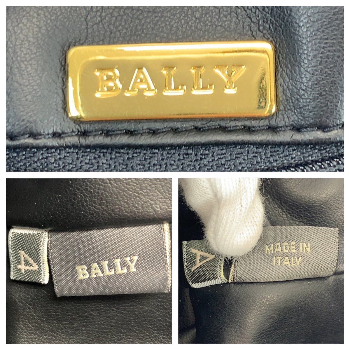 22063
BALLY バリー キルティング ロゴ グレー ゴールド金具 レザー ハンドバッグ ミニボストンバッグ レディース ABP6