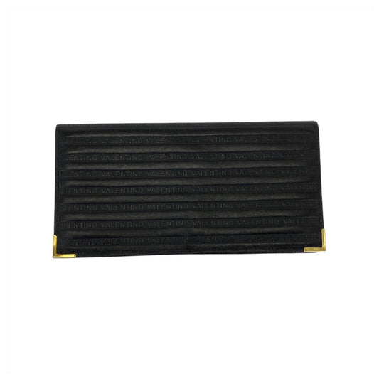 22067
MARIO VALENTINO マリオ ヴァレンティノ ブラック 黒 ゴールド金具 レザー 長財布 ロングウォレット メンズ ABP2