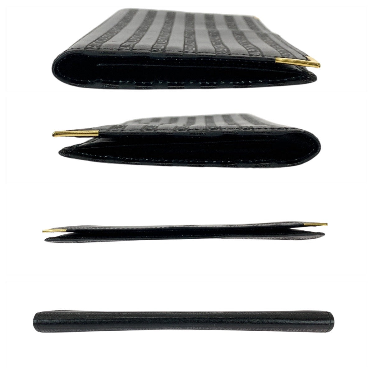 22067
MARIO VALENTINO マリオ ヴァレンティノ ブラック 黒 ゴールド金具 レザー 長財布 ロングウォレット メンズ ABP2