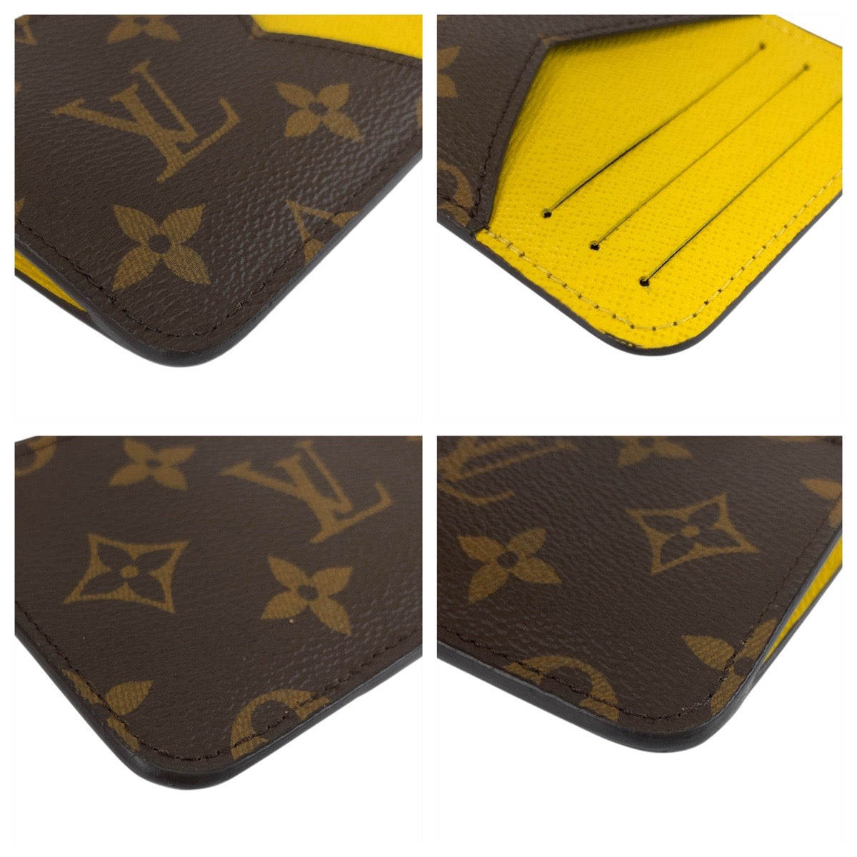 22077
LOUIS VUITTON ルイヴィトン モノグラム ポルト カルト ロミー ジョーヌ ブラウン イエロー モノグラムキャンバス M81882 コインケース カードケース メンズ A54