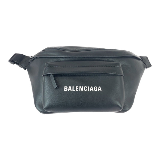 22079
BALENCIAGA バレンシアガ エブリデェイ ブラック ホワイト シルバー金具 レザー 552375 ボディバッグ ウエストポーチ バムバッグ メンズ A72