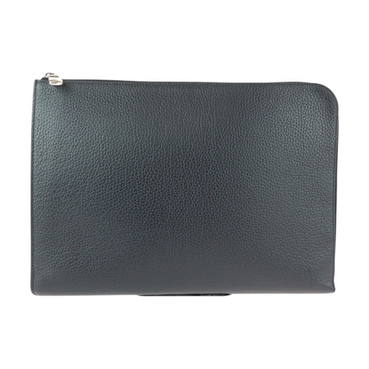 22081
LOUIS VUITTON ルイヴィトン トリヨン ポシェットジュールGM ブラック 黒 ノワール シルバー金具 レザー M67768 クラッチバッグ セカンドバッグ メンズ AB54