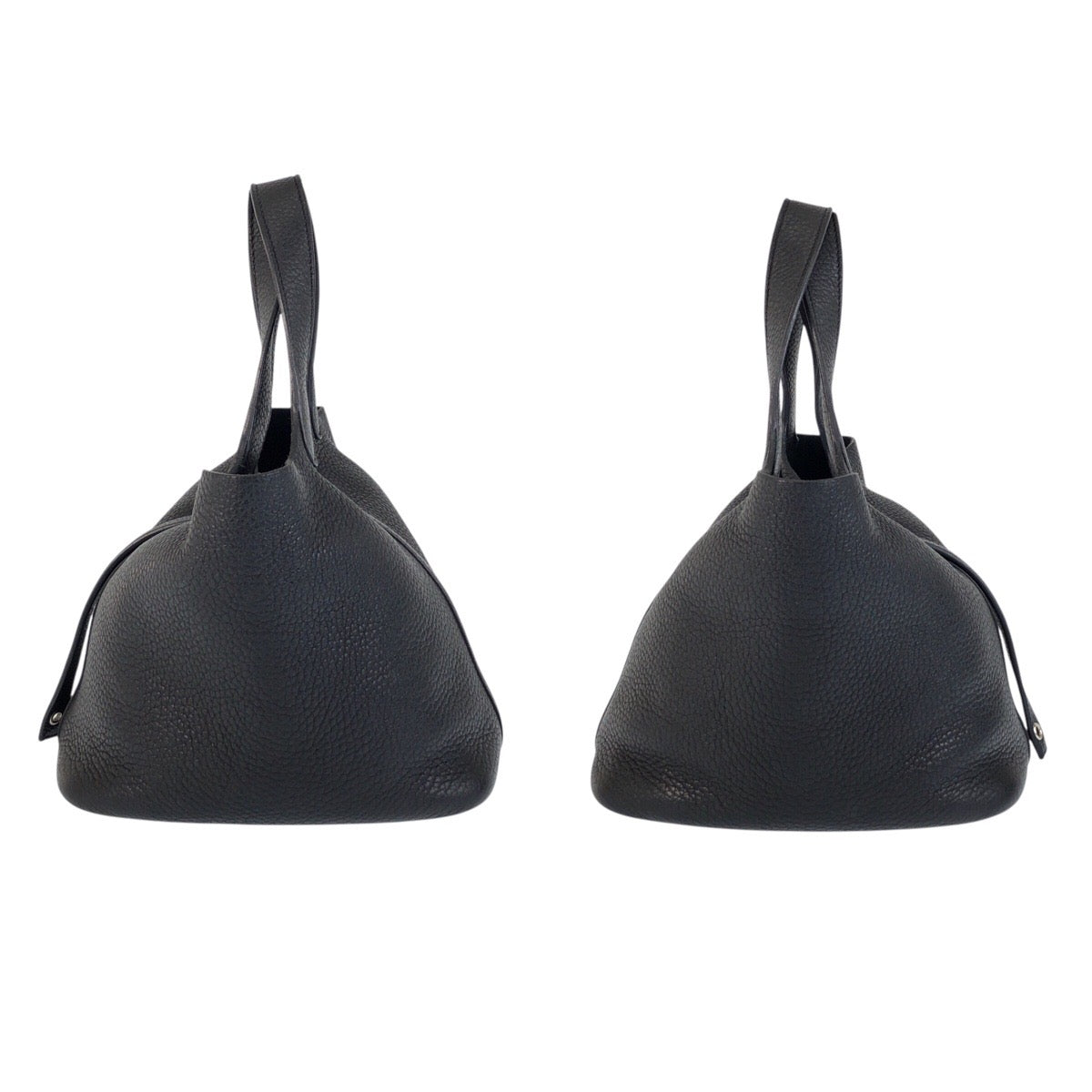 22087
HERMES エルメス ピコタンロックPM ノワール ブラック シルバー金具 トリヨンクレマンス ハンドバッグ トートバッグ U刻印 レディース ABP440