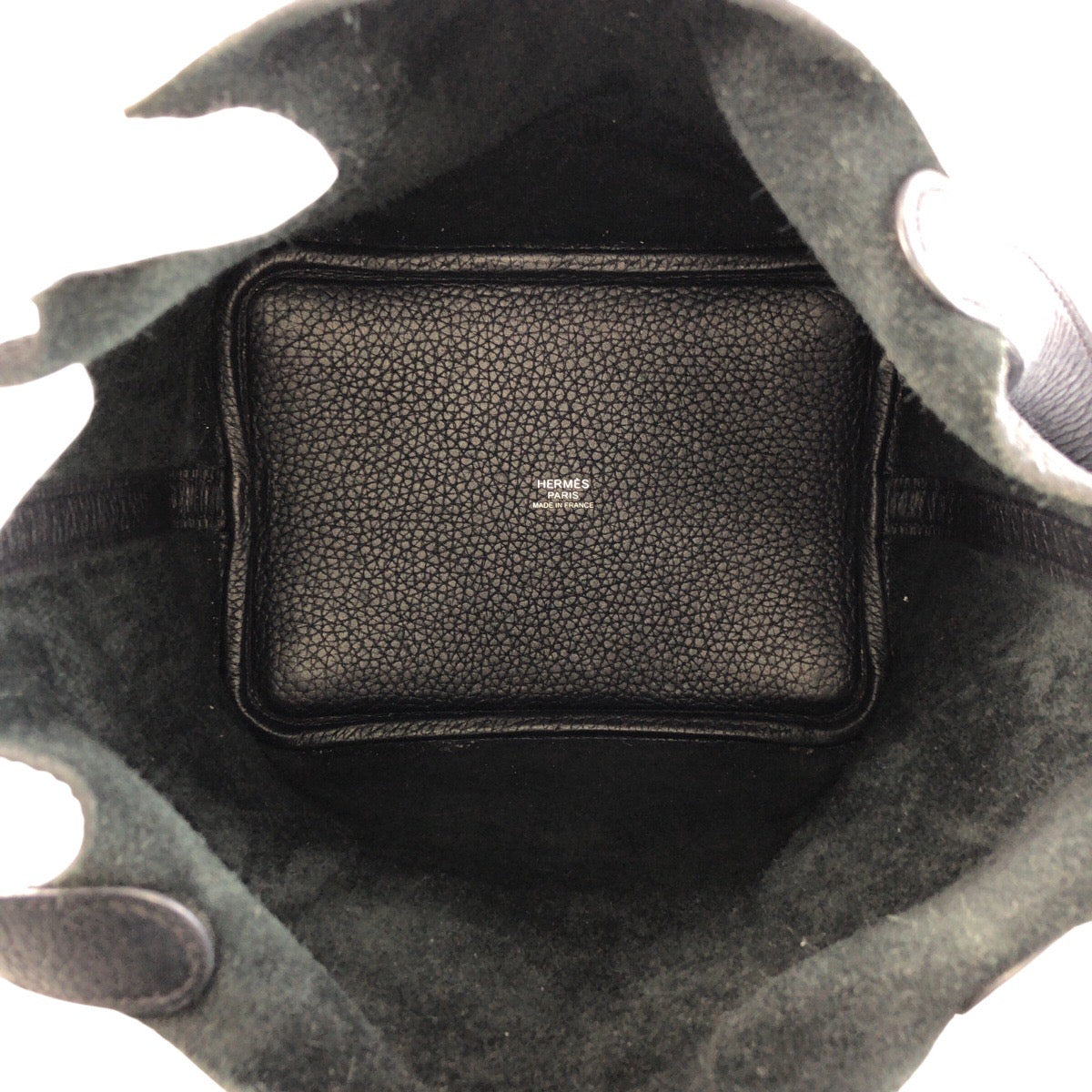 22087
HERMES エルメス ピコタンロックPM ノワール ブラック シルバー金具 トリヨンクレマンス ハンドバッグ トートバッグ U刻印 レディース ABP440