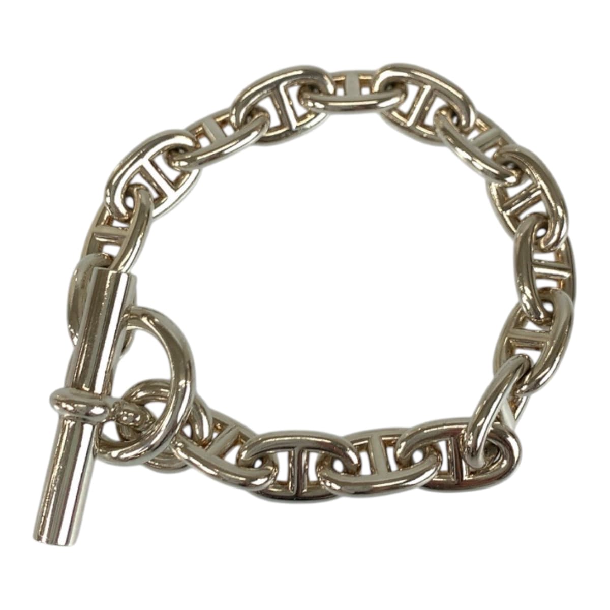 22089
HERMES エルメス シェーヌダンクルMM 16コマ シルバー シルバー925 ブレスレット レディース A250