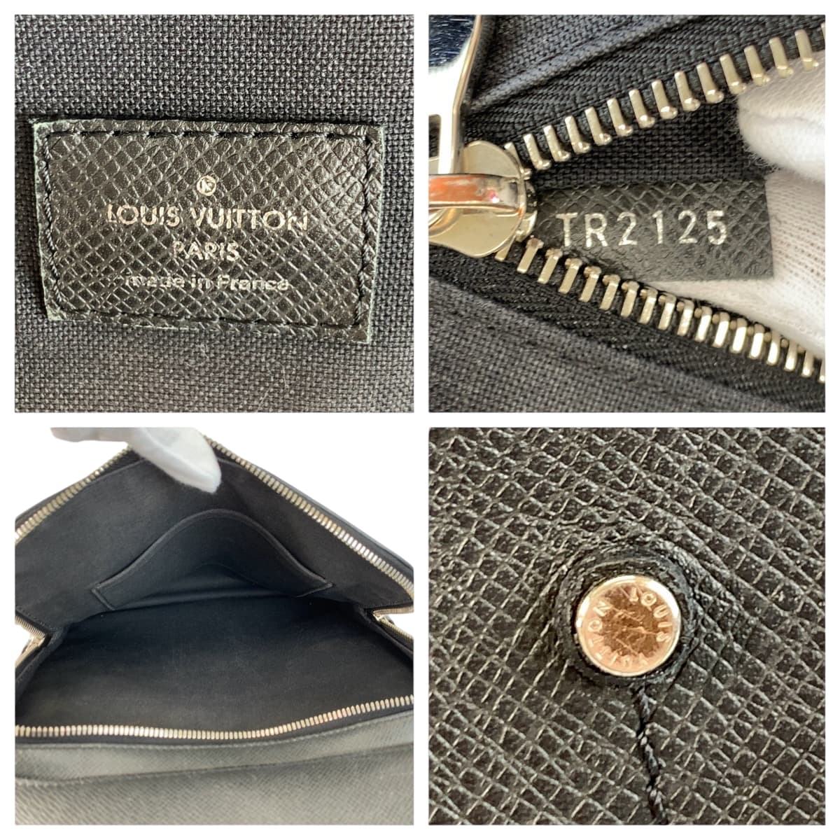 22090
LOUIS VUITTON ルイヴィトン タイガ グリゴリ アルドワーズ ブラック シルバー金具 レザー M30209 バックパック デイパック メンズ ABP150