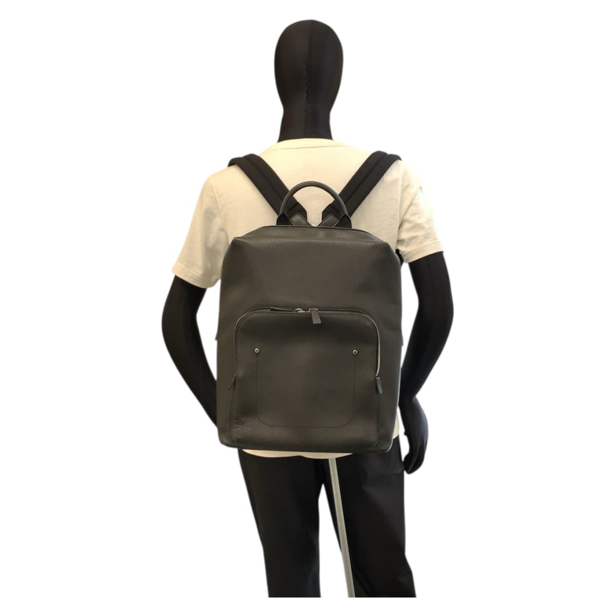 22090
LOUIS VUITTON ルイヴィトン タイガ グリゴリ アルドワーズ ブラック シルバー金具 レザー M30209 バックパック デイパック メンズ ABP150