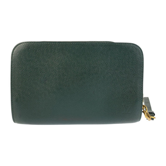 22093
LOUIS VUITTON ルイヴィトン タイガ バイカル グリーン エピセア ゴールド金具 レザー M30184 クラッチバッグ セカンドバッグ メンズ AB15