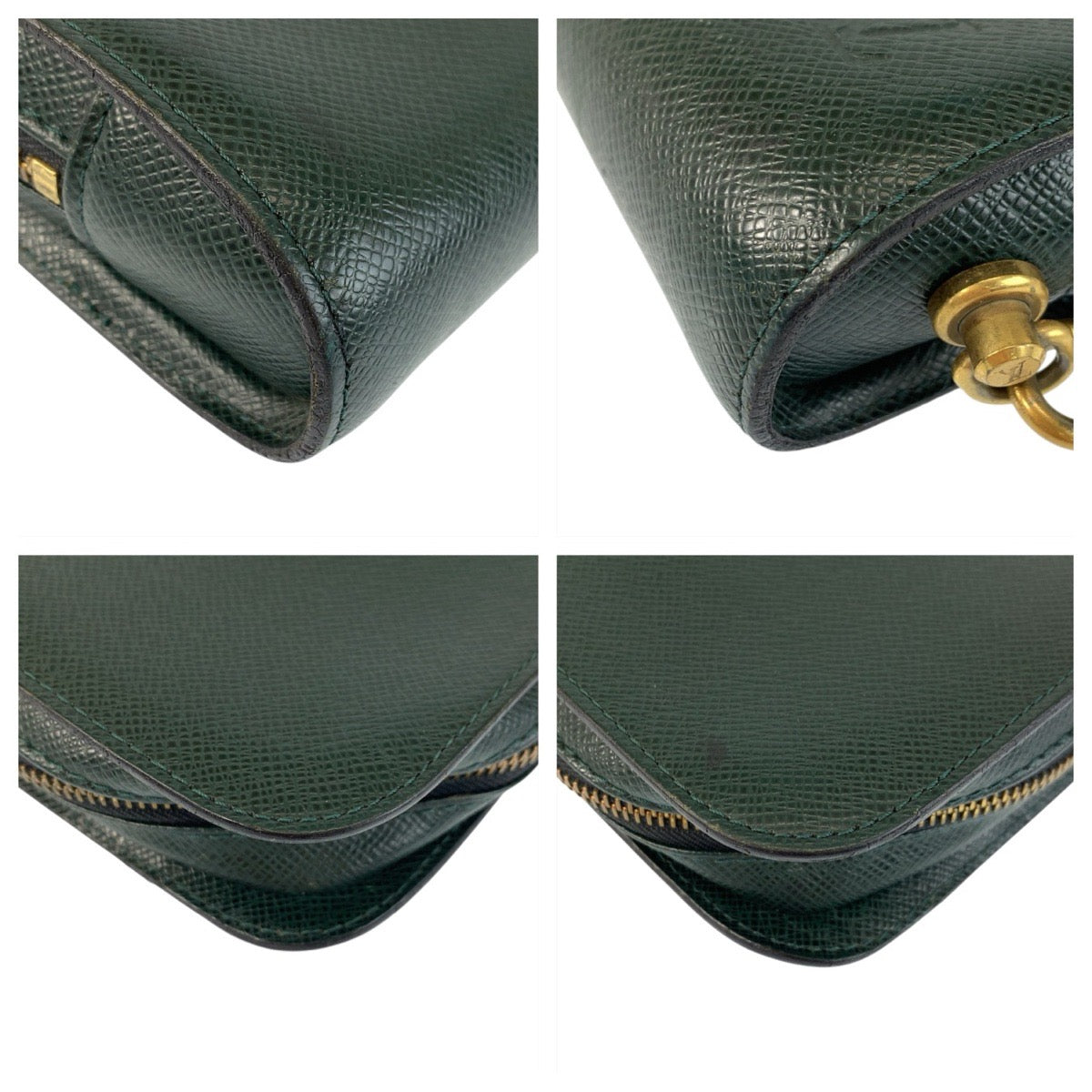 22093
LOUIS VUITTON ルイヴィトン タイガ バイカル グリーン エピセア ゴールド金具 レザー M30184 クラッチバッグ セカンドバッグ メンズ AB15